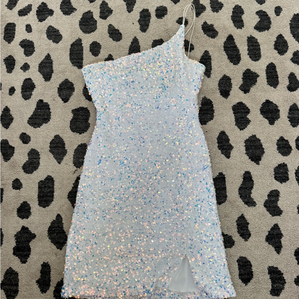 Windsor Sequin One Shoulder Mini Dress